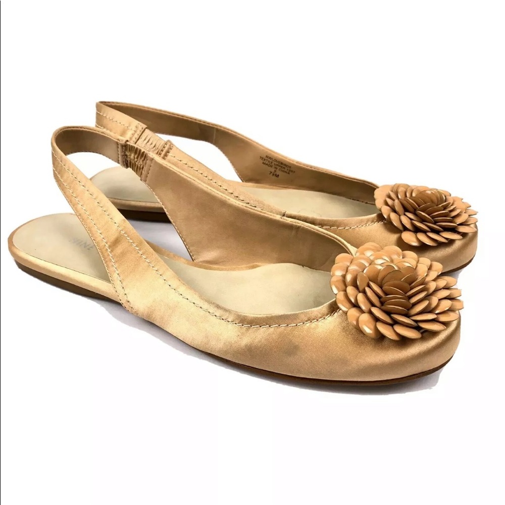 Nine West Lovebirds Flower Nude Flats